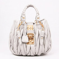 미우미우 램스킨 0371 그레이