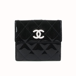 샤넬반지갑 페이던트 램스킨 신상 블랙