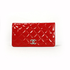샤넬장지갑 페이던트 램스킨 신상 레드