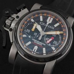 그레암 GRA021A - Oversize Chronofigher Commander TI/RU CF Blk 7750-1