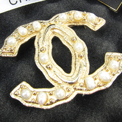 샤넬 CC 브롯치 금장