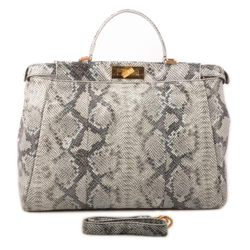 펜디 뱀피무늬 토트크로스백