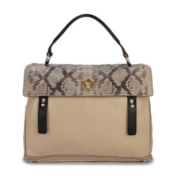 입생로랑 뮤즈투 미듐 스네이크 베이지