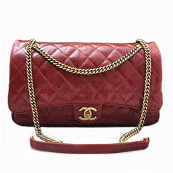 샤넬 칼프스킨 플랩백 CL-0870 버건디