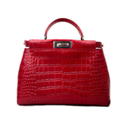 펜디 피카부백 와니 레드