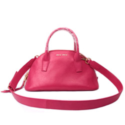 미우미우 볼링백 버건디