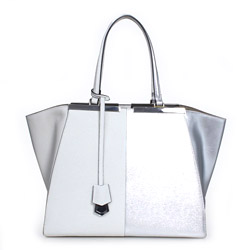 펜디 14ss 뜨와쥬르 투컬러백 화이트 실버