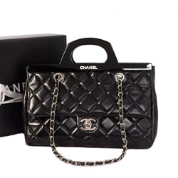샤넬 칼프스킨 토드체인백 블랙
