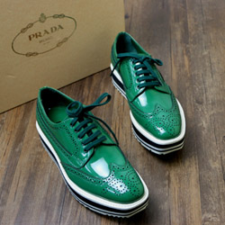 프라다  구두 그린