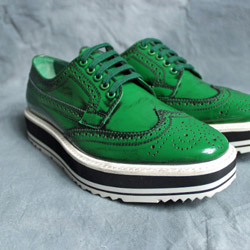 프라다 구두 그린