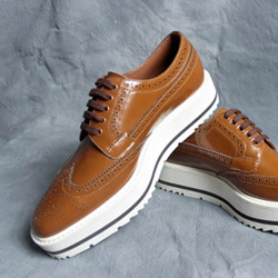 프라다  구두 브라운