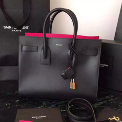 생로랑 신형 삭 드 쥬르백 투톤컬러 블랙/퓨샤핑크