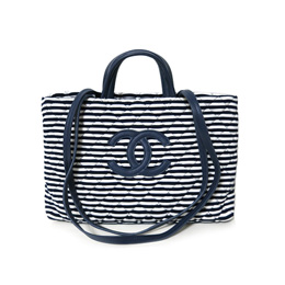 샤넬 페브릭 쇼퍼백