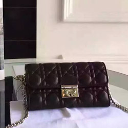 크리스찬 디올 램스킨 woc 크로스백 블랙