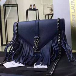 생로랑 15FW 모노그램 프린지 체인숄더백
