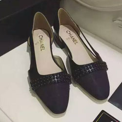 샤넬 진주 플랫슈즈