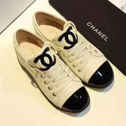 샤넬 cc 로고 슈즈 베이지