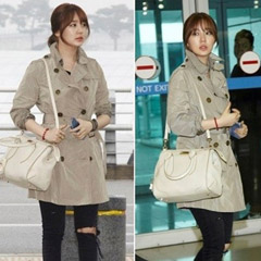 윤은혜 버버리 코트