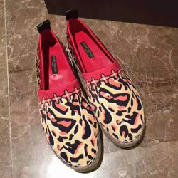 루이비통 슬립온 호피무늬 레드