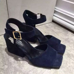 셀린느 구두 스웨이드 네이비