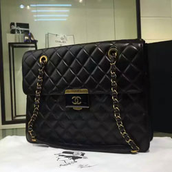 샤넬 램스킨 숄더백 블랙