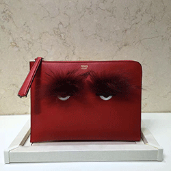 펜디 로마 백 벅스 가죽 클러치0363