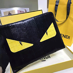 펜디 백벅스  스네이크스킨 클러치