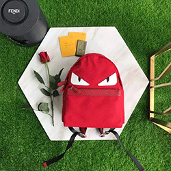 펜디 몬스터아이즈 백팩 레드