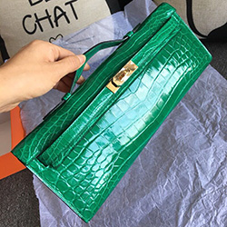 에르메스 켈리 포쉐트 31cm 리얼크로커다일 H-04