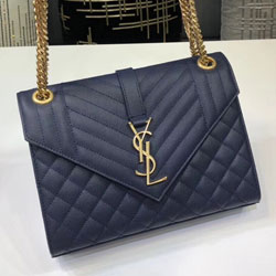 입생로랑 퀼티드 미디엄 엔벨로프 백 487206