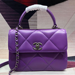 샤넬 핸들 장식의 스몰 플랩 백 25cm 190921