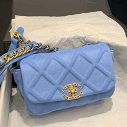 샤넬 19 웨이스트 백 AS1163